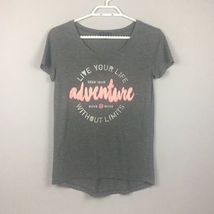 “Seek your adventure” active tee